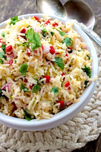 lemon rice salad