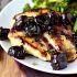 Chicken with cherry-wine pan sauce