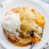 Coconut Peach Cobbler