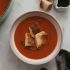 Roasted Tomato Soup with Grilled Cheese Croutons
