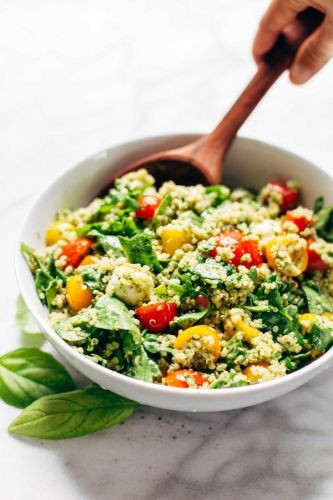green goddess quinoa summer salad