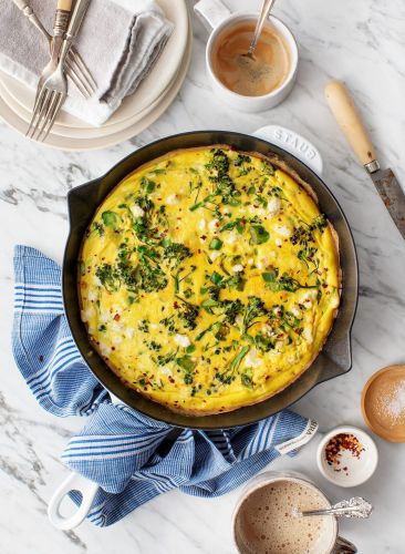 Broccoli and Feta Frittata