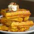 Pumpkin Waffles with Maple Bacon Butter
