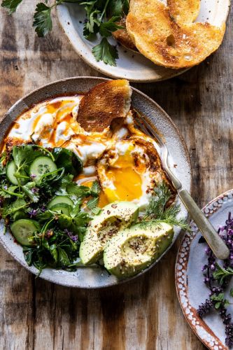 Turkish Eggs with Chili Butter and Whipped Feta