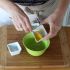 Pour the honey into a small bowl