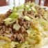 Ground Beef Stir Fry with Wilted Napa Cabbage