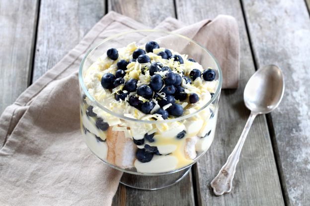 Blueberry Trifle with Lemon Mascarpone Cream