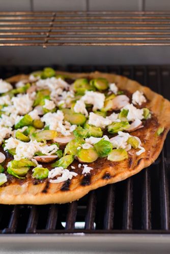 Grilled Pizza with Maple Onion Jam