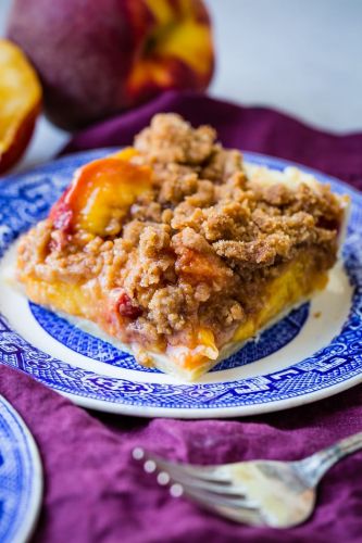 Brown Sugar Peach Pie Bars
