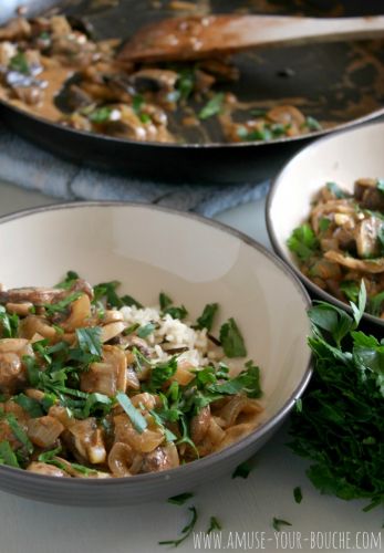 15 Minute Mushroom Stroganoff