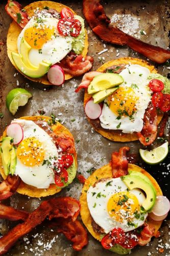 Bacon and Egg Breakfast Tostadas