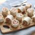Mini Smoked Salmon Rolls with Cream Cheese & Chives