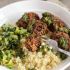 Mushroom and Kidney Bean Koftas with Herby Pesto