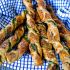 Pesto Black Pepper Pancetta Breadsticks