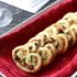 Cranberry, pistachio and goat cheese palmiers
