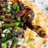 Asparagus and Mushroom Galette with Bacon and Goats Cheese
