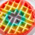 Rainbow Belgian Waffles