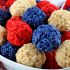 Red, White And Blue Rice KRispie Bites