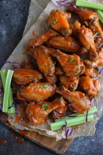 Crispy baked buffalo wings