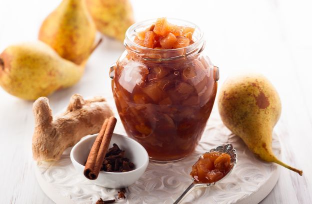 Pear and Ginger Jam with Cinnamon