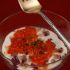 Salmon Roe and Rye Bread Appetizers