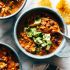 Queso Chicken Chili with Roasted Corn and Jalapeño