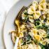 Mushroom Pasta with Goat Cheese