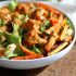Peanut Butter Cauliflower Bowl with Roasted Carrots