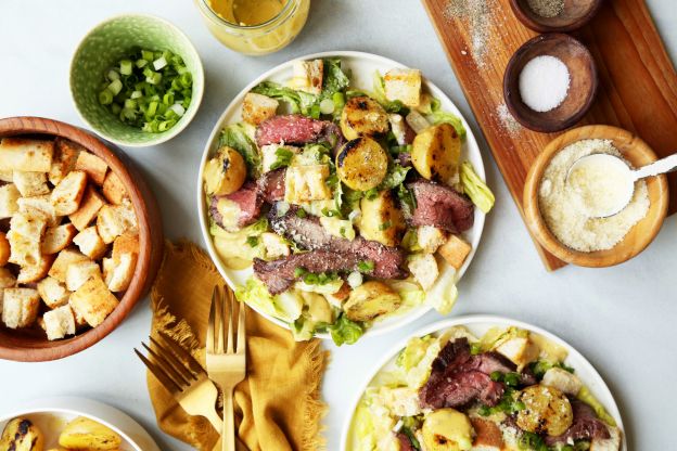Steak and Potato Caesar Salad