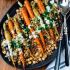 Roasted Carrots with Farro, Chickpeas & Herbed Creme Fraiche