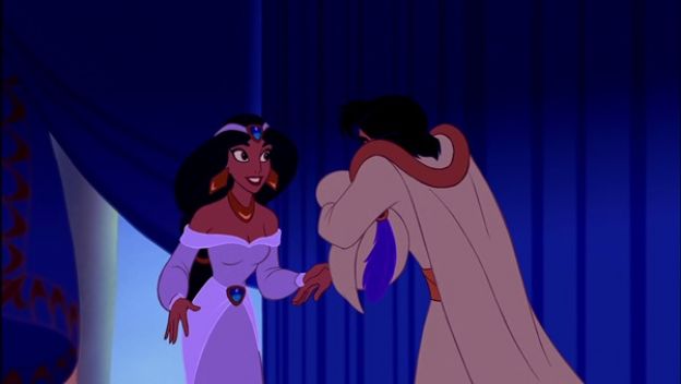 Jasmine's purple gown