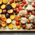 Sheet Pan Turkey Caprese Meatballs