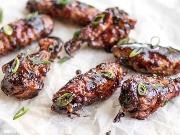 Raspberry Balsamic Baked Chicken Wings