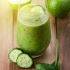Apple, cucumber, kiwi smoothie