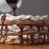 Churro Cake with Cinnamon Whipped Cream and Mexican Hot Chocolate Drizzle