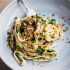Fettucine with Tinned Sardines and Roasted Spring Onions