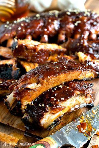 Slow Cooker honey garlic baby back ribs