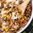 One-Pot Cheesy Mexican Lentils Black Beans and Rice
