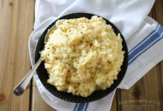 Garlic Parmesan risotto