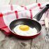 Fried eggs and smoked salmon toast points