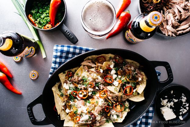 Brown Ale Pulled Duck Nachos