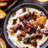Whipped Goat Cheese with Warm Candied Bacon and Dates