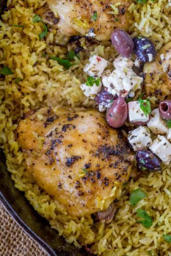One-Pot Greek Mediterranean Chicken and Rice