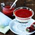 Coconut Panna Cotta with Strawberry Sauce