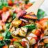 Strawberry Panzanella Salad with Balsamic Glaze
