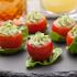 Tomatoes with basil mousse