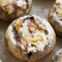 Cheesy Bacon Garlic Stuffed Mushrooms