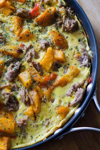 Sausage and Butternut Squash Frittata