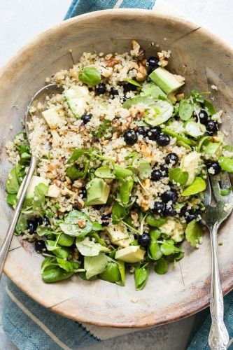 Blueberry Quinoa Salad with Lemon Vinaigrette