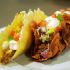 Bacon and Fried Cheese Tacos